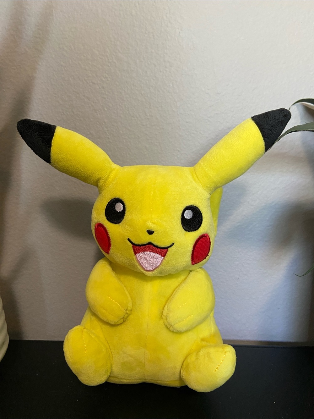 Pokemon Pikachu Plush - Yellow with Red Cheeks and Black Ear Tips